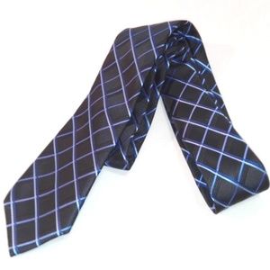Pierre Cardin Blue Tie Slim Geometric